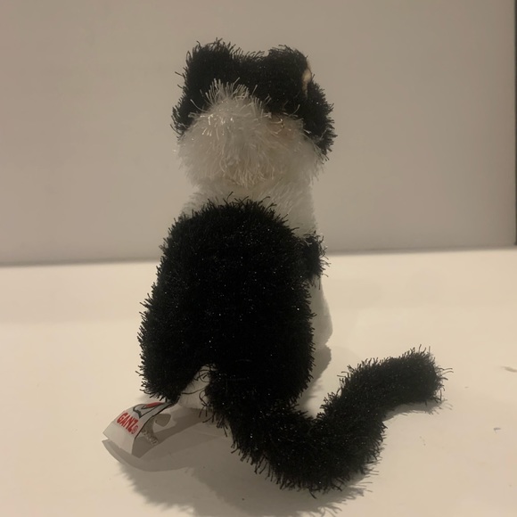Ganz Webkinz Lil' Kinz Black & White Cat Kitty Plush Stuff Animal Toy - Picture 5 of 6